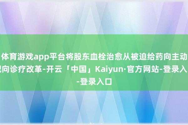 体育游戏app平台将股东血栓治愈从被迫给药向主动靶向诊疗改革-开云「中国」Kaiyun·官方网站-登录入口